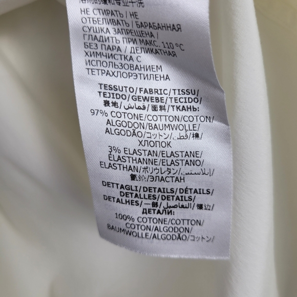 Alexander McQueen Mens XS Ivory Harness Dress Shirt Made In Italy - Picture 7 of 13